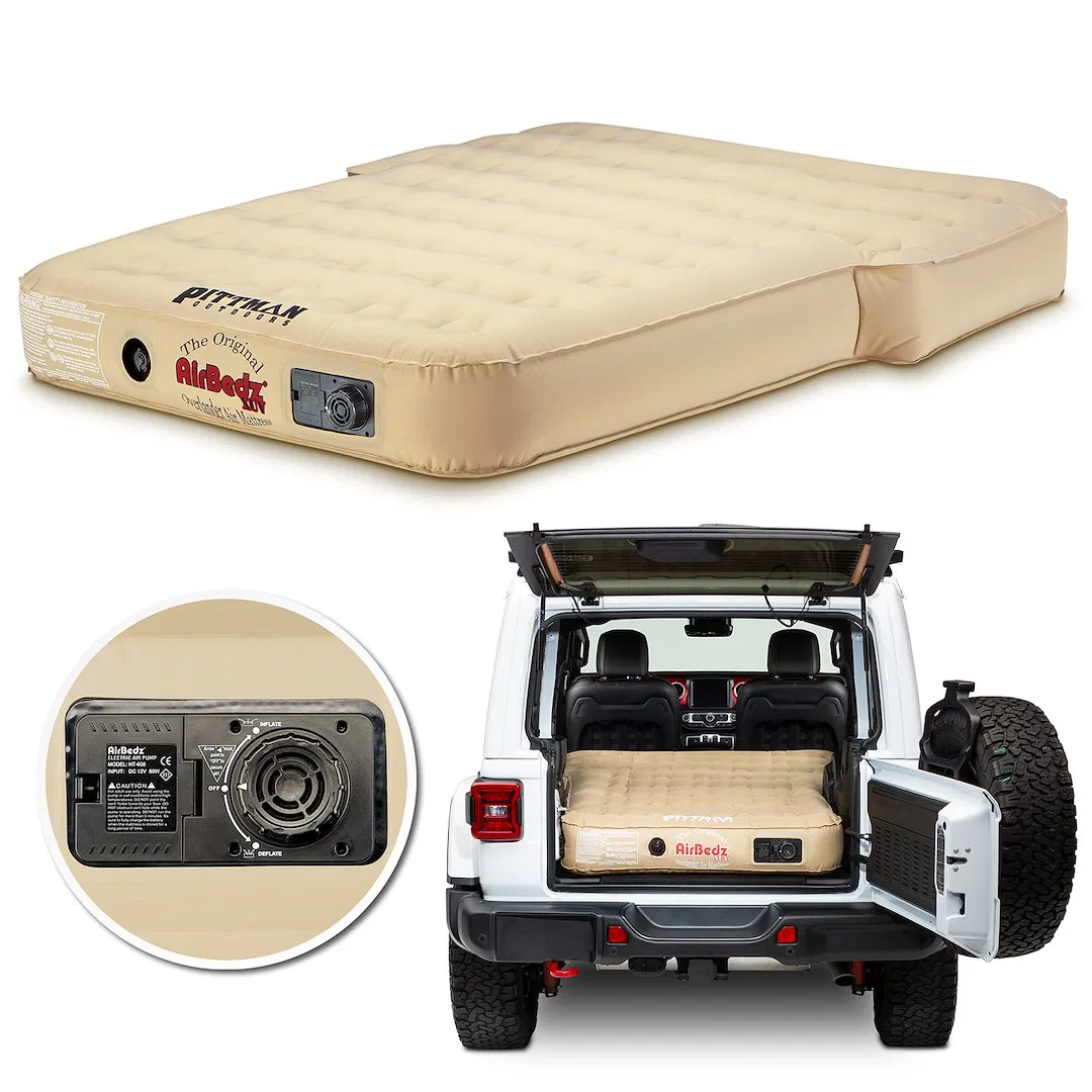 PPI-TAN_XUV – AIRBEDZ Rear Seat Air Mattress, 66 Inch Length x 52 Inch Width x 10 Inch Height Inflated With Built-In ...